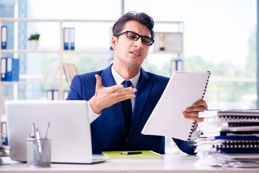 Businessman working in the office