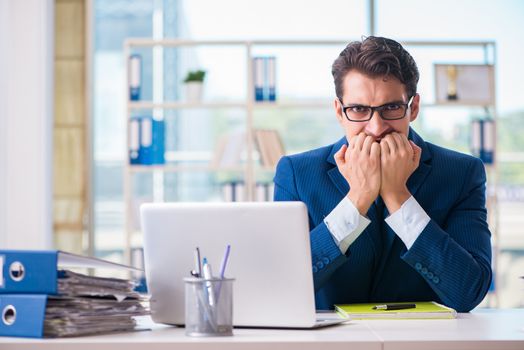 Businessman working in the office