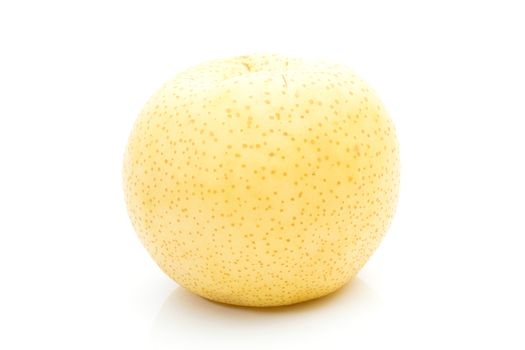 Fruit asian pear on a white background
