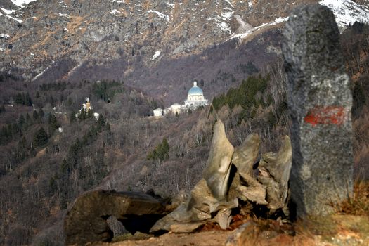 The Sanctuary of Oropa, in the Biella area.