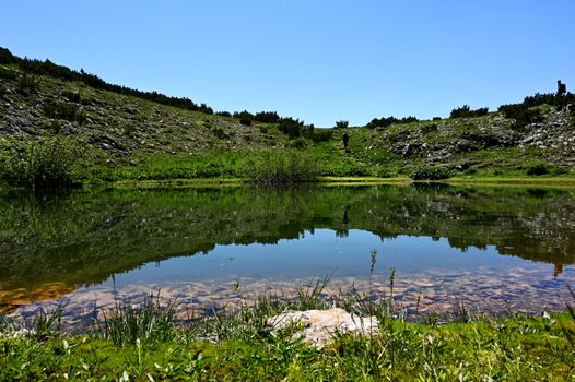 Mountain lake at Čvrsnica, Bosnia and Herzegovina