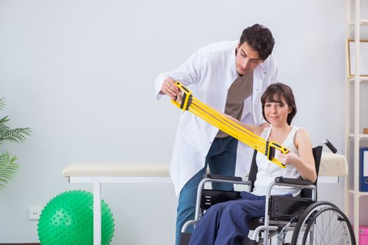 Patient recovering in hospital after injury trauma