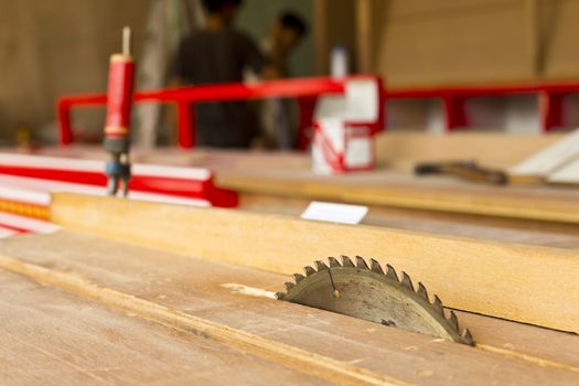 Circular saw blade for cut wood work.