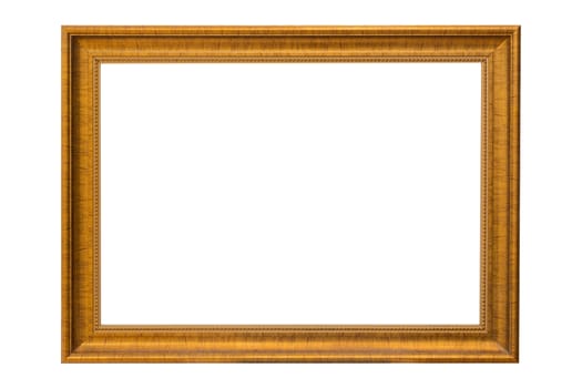 Bronze copper and Gold Frame vintage isolated on white background.