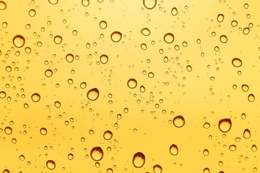 Gold water drop background.