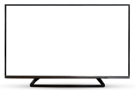 Television sky or monitor landscape isolated on white background.