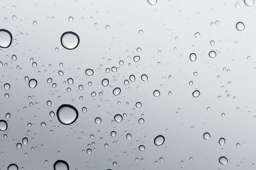 Water drop on glass mirror background : windshield