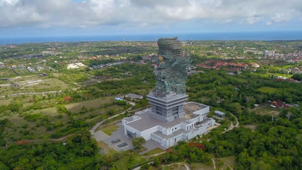 Garuda Wisnu Kencana statue at GWK Cultural Park in South Kuta one of the main attractions and the most recognizable symbols of Bali, Indonesia.