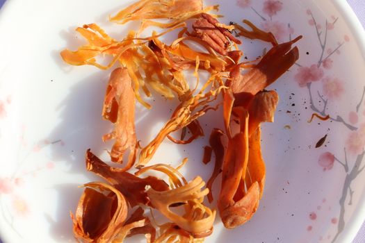 healthy and spicy Mace stock on bowl
