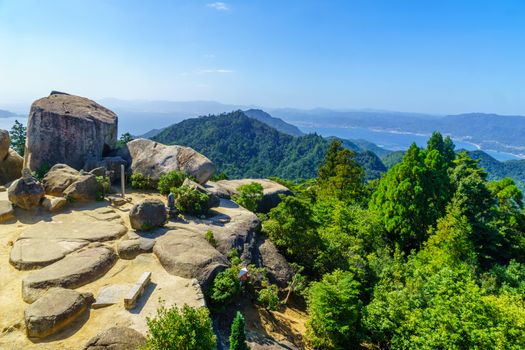 View of the top of Mount Misen, in Miyajima (Itsukushima) Island, Japan