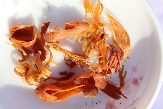 healthy and spicy Mace stock on bowl