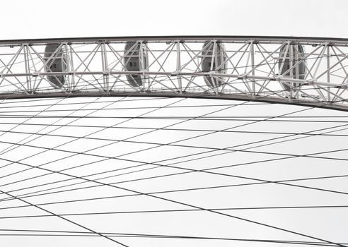 LONDON, UK - CIRCA SEPTEMBER 2011: Detail shot of the London Eye