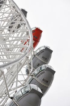 LONDON, UK - CIRCA SEPTEMBER 2011: Detail shot of the London Eye
