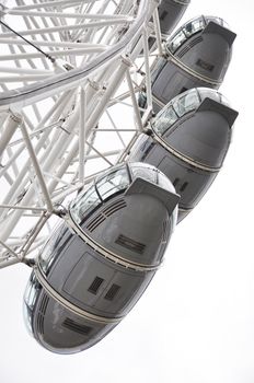 LONDON, UK - CIRCA SEPTEMBER 2011: Detail shot of the London Eye