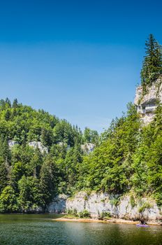 Gorges du Doubs at the Franco-Swiss border in France