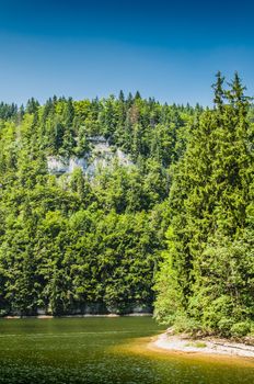 Gorges du Doubs at the Franco-Swiss border in France