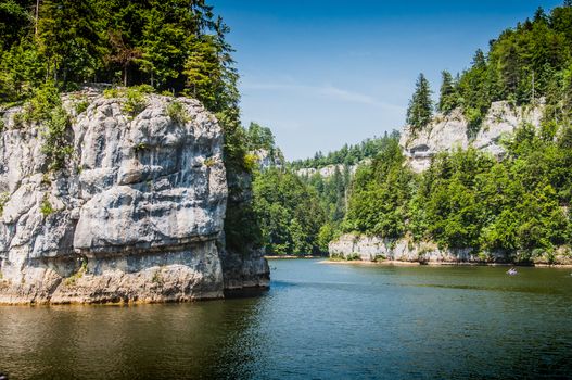 Gorges du Doubs at the Franco-Swiss border in France