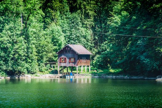 Atypical house in the Doubs gorges on the Franco-Swiss border in France