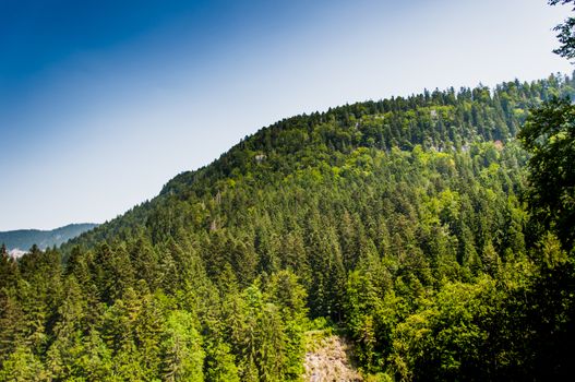 Gorges du Doubs at the Franco-Swiss border in France