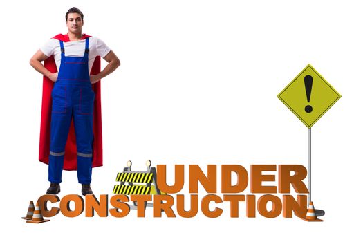 Concept of under construction for your webpage