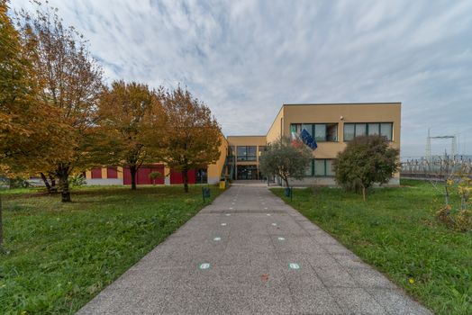 External view of school, Italian school building