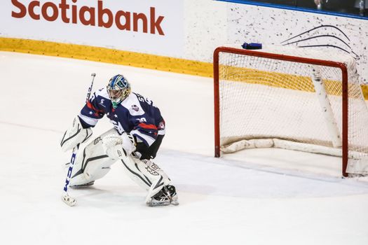 MELBOURNE, AUSTRALIA - JUNE 21: Canada Vs USA in the 2019 Ice Hockey Classic in Melbourne, Australia