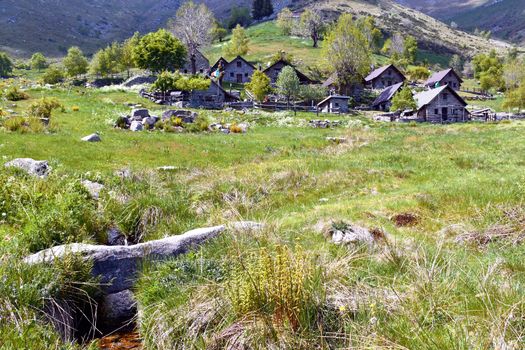 Il piccolo paesino montano di Artignaga, nel Biellese