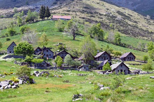 Il piccolo paesino montano di Artignaga, nel Biellese