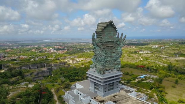 Garuda Wisnu Kencana statue at GWK Cultural Park in South Kuta one of the main attractions and the most recognizable symbols of Bali, Indonesia.