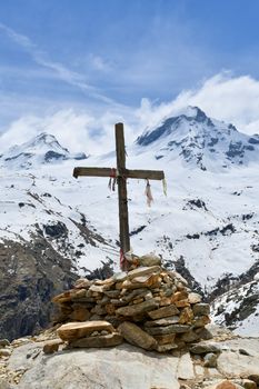 Vista del Gran Paradiso dalla croce di Roley