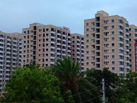 appartment view with nature on city