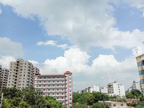 appartment view with nature on city