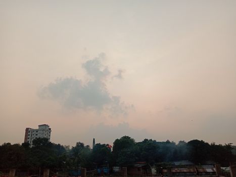 building and apartment site view on city