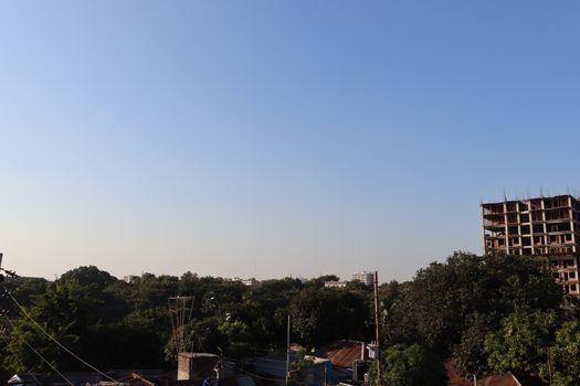 appartment view with nature on city