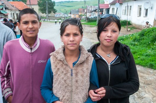 5/16/2018. Lomnicka, Slovakia. Roma community in the heart of Slovakia, living in horrible conditions. Portrait of adolescent.