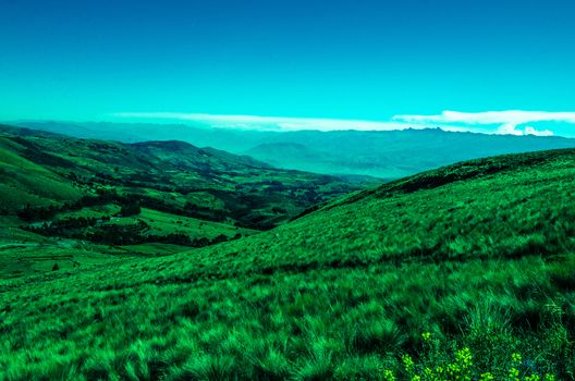 Landscape of Quinoa's Pampa in Ayacucho - Peru.