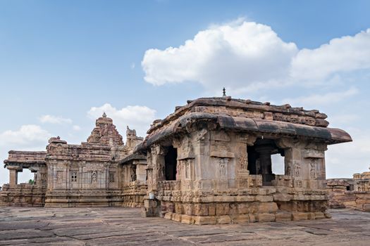 Virupaksha Temple, built by the Queen of Vikaramaditya II in about A.D.740 to commemorate her husband?s victory over the Pallavas of Kanchipuram, Pattadakal, Karnataka, India.