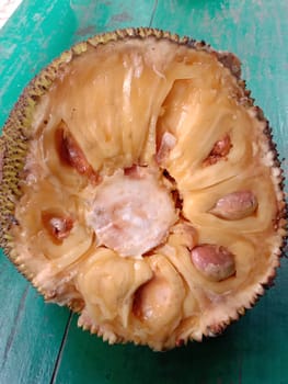 tasty and healthy jackfruit seeds closeup