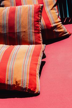 Image of Colorful Cushion In Sofa
