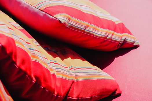 Image of Colorful Cushion In Sofa