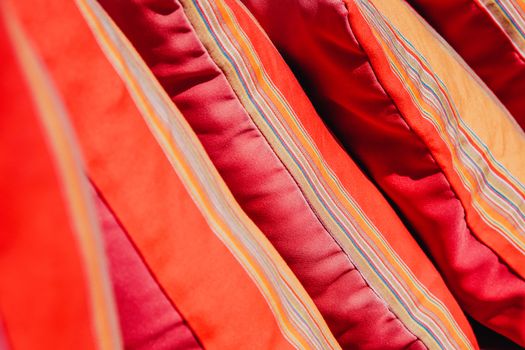 Image of Colorful Cushion In Sofa