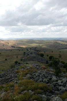 history is very old rock fragments, mossy rocks,