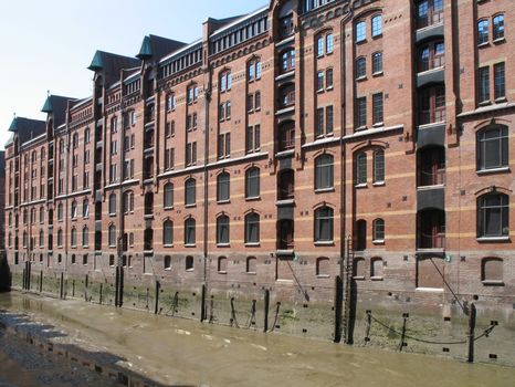 The Speicherstadt is an ensemble of warehouses in Hamburg, Germany.