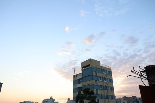 apartment building view for living on city