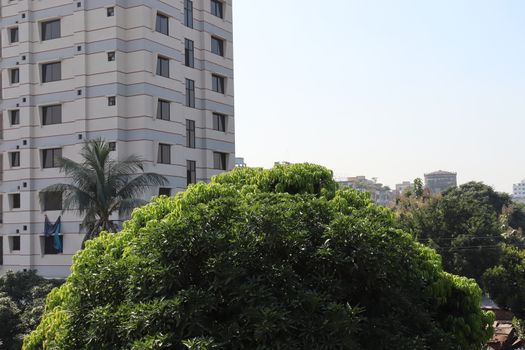 apartment building view for living on city