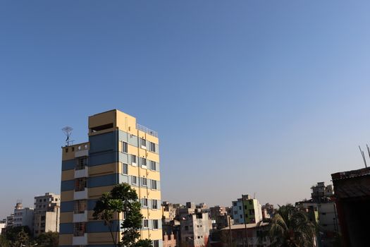 apartment building view for living on city