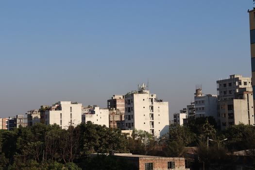 apartment building view for living on city