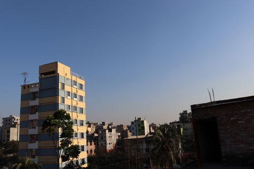 apartment building view for living on city