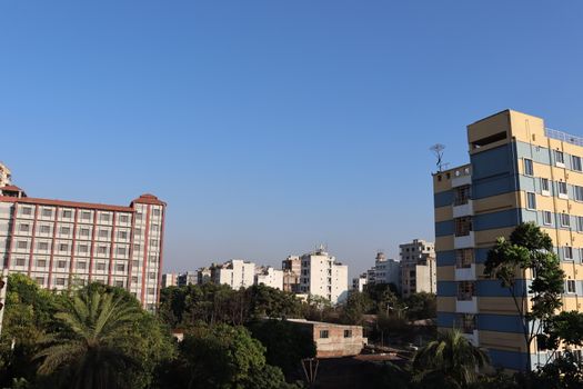 apartment building view for living on city