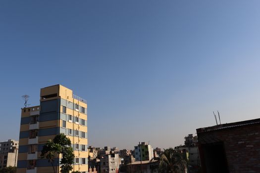 apartment building view for living on city